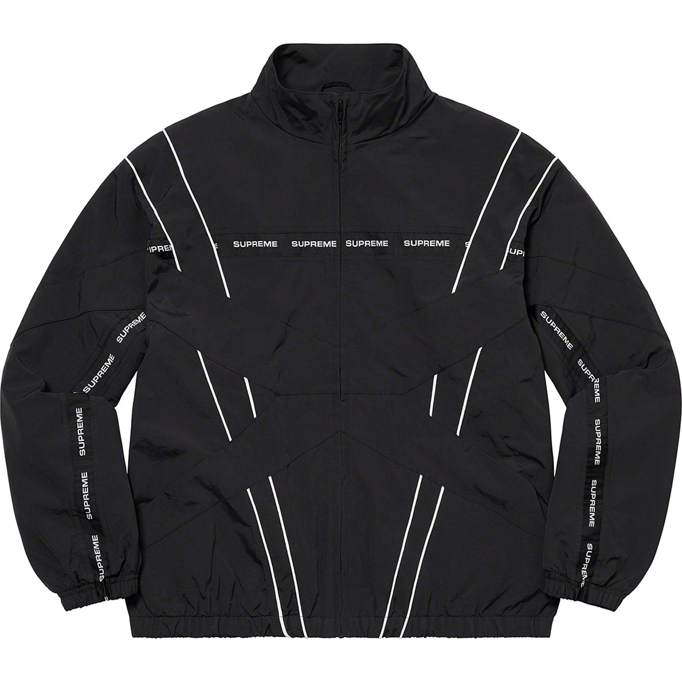 Cross Paneled Track Jacket view 3
